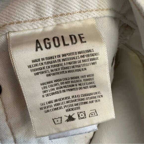 AGOLDE PARKER VINTAGE CUT OFF SHORT IN REPOSE SIZE 29 - Picture 7 of 9